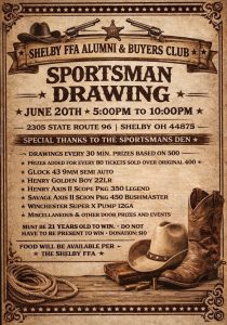 Sportsman Drawing Flyer